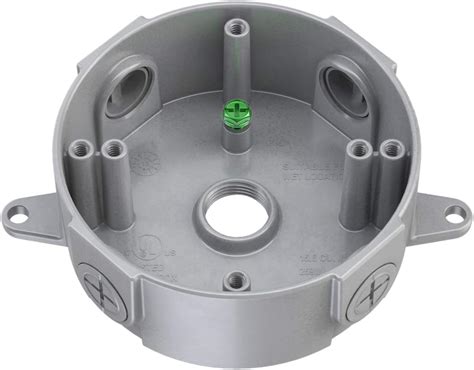 round electric junction box spacer|Amazon.com: 4 Inch Round Electrical Box Adapter.